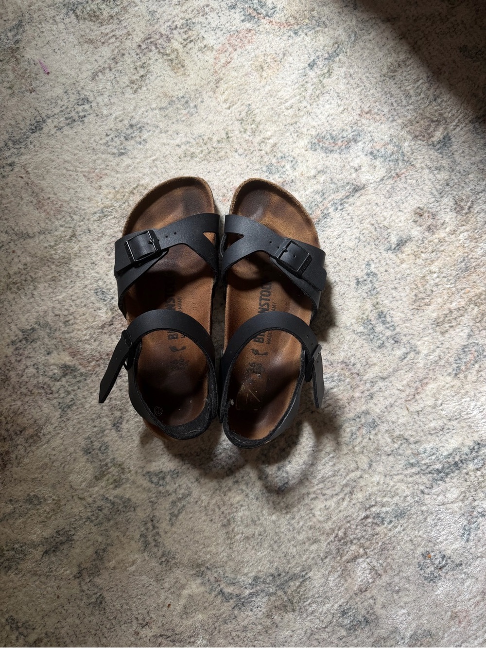 Birkenstock Rio Sandal in Black Leather
